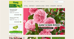 Desktop Screenshot of gaertnerei-haag.de