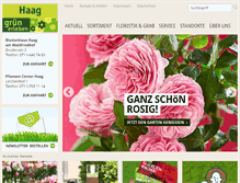 Tablet Screenshot of gaertnerei-haag.de